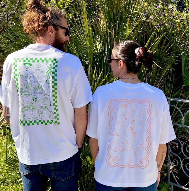 T-shirt personnalisé CAGADE - modèle femme