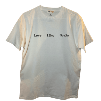 T-shirt oversize blanc, 100% coton. Personnalisation du t-shirt grâce à des broderies. Choix du placement de la broderie : droite, milieu ou gauche.