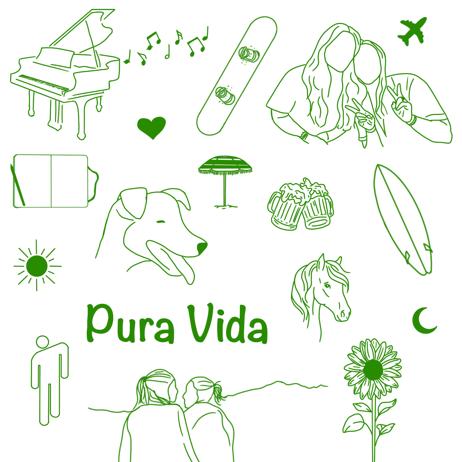 T-shirt personnalisé avec plein de dessins qui représentent : voyages, animaux, souvenirs, dates, photos, paysages, nourriture, passions, sports, métiers… Les dessins sont imprimés sur un teeshirt personnalisé. C’est une super idée cadeau pour un cadeau unique pour un anniversaire, un couple, son chéri, sa chérie, un EVJF ou EVG, mariage, famille… 